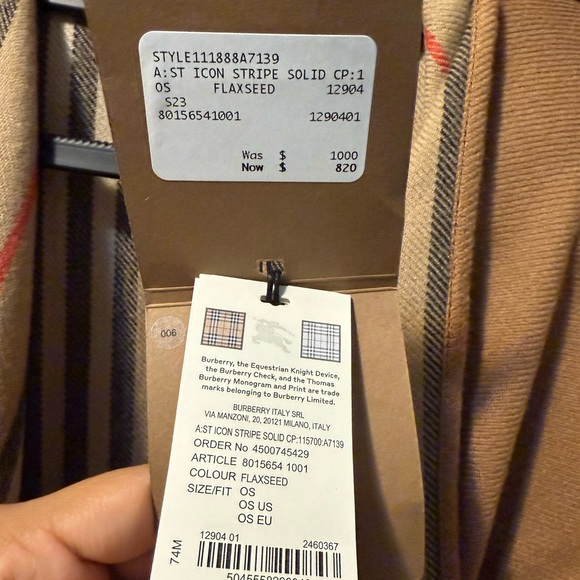 Burberry brown / check cape - Picture 5 of 5